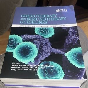 Ons chemotherapy and immunotherapy guidelines   First edition
